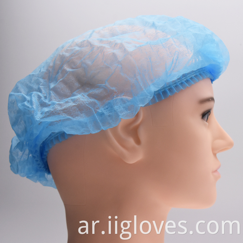 غطاء مقطع غير منسوج واحد/مزدوج مرنة Hairnet مضادة الغبار غير المنسوجة مع 18 '' ، 19 '' و 21 ''